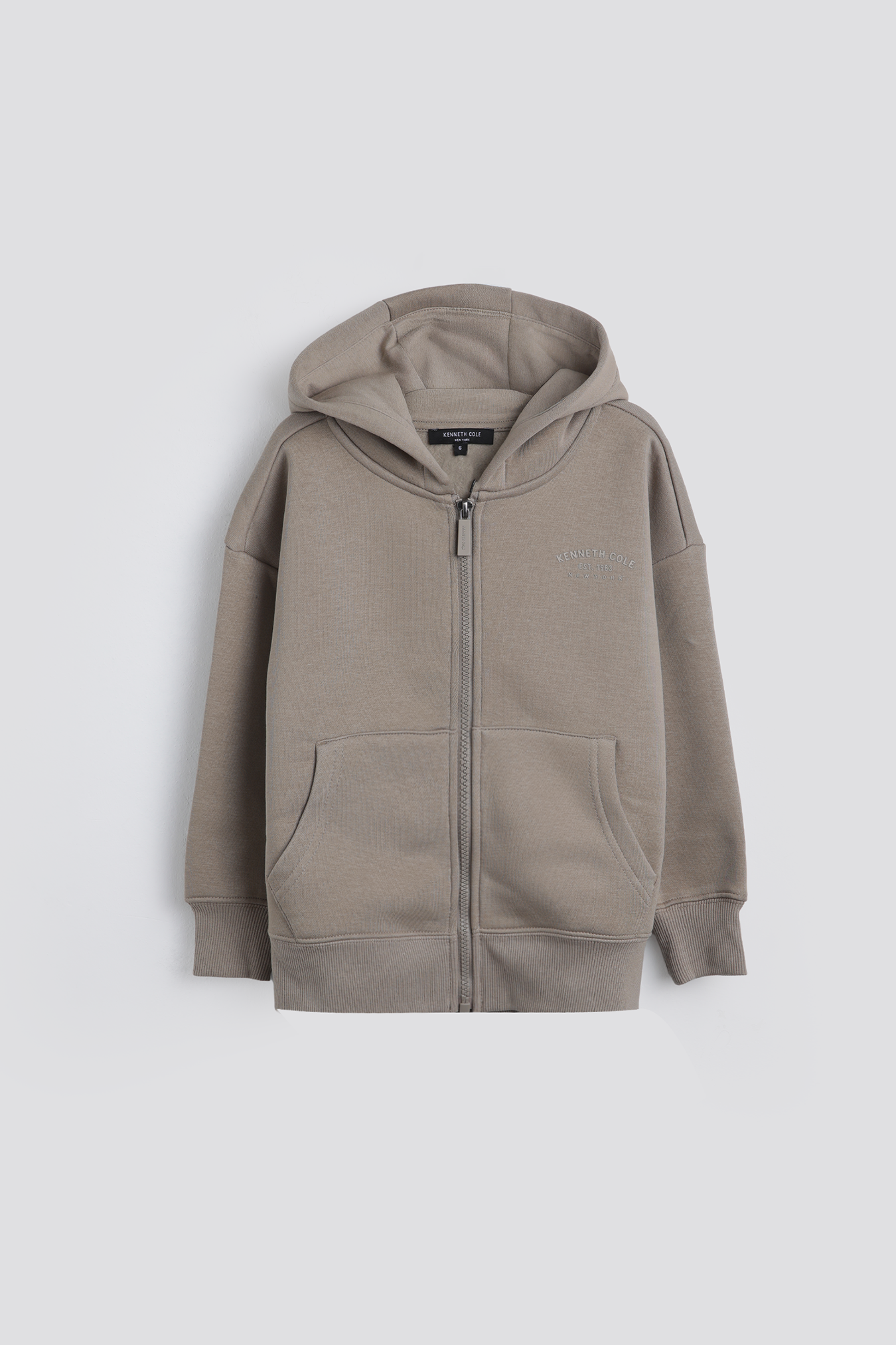 סווטשירט עם רוכסן וכובע קפוצ'ון | קנת קול