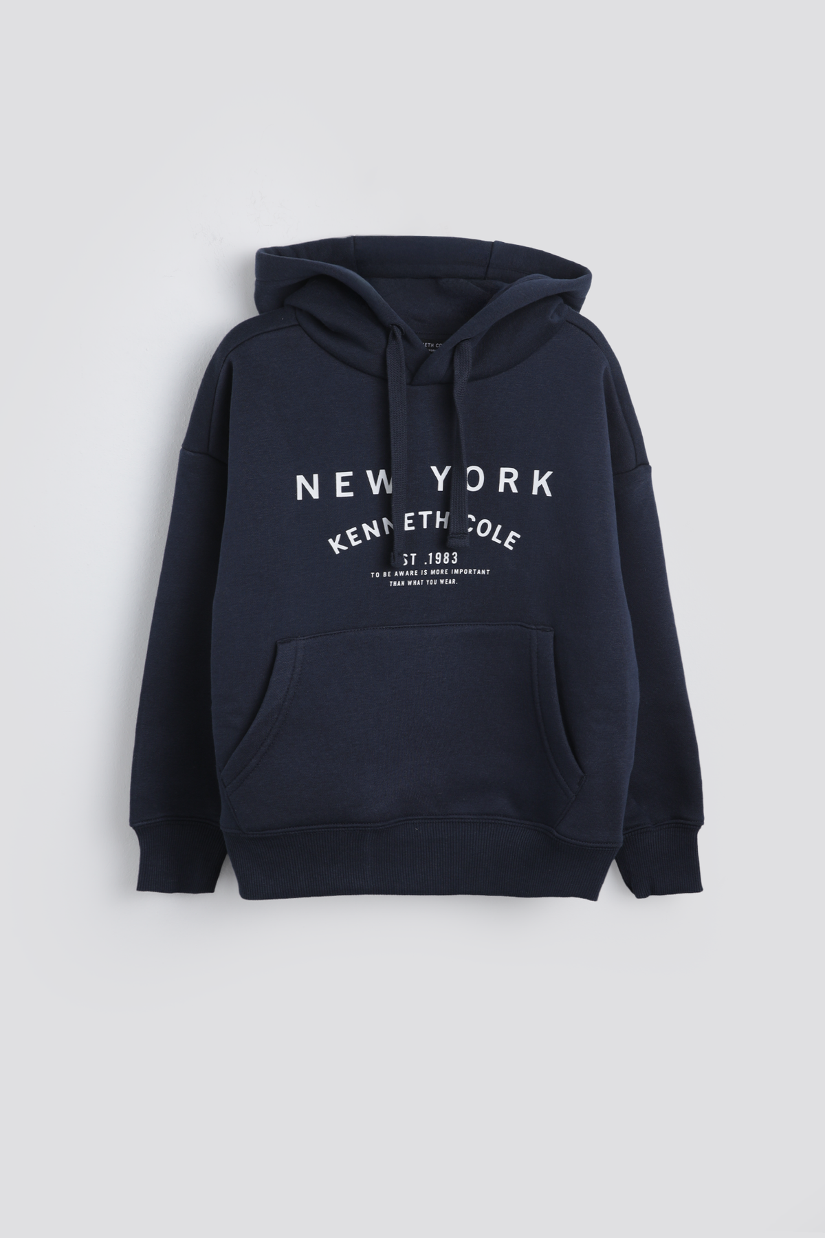 סווטשירט אוברסייז עם כובע קפוצ'ון | קנת קול