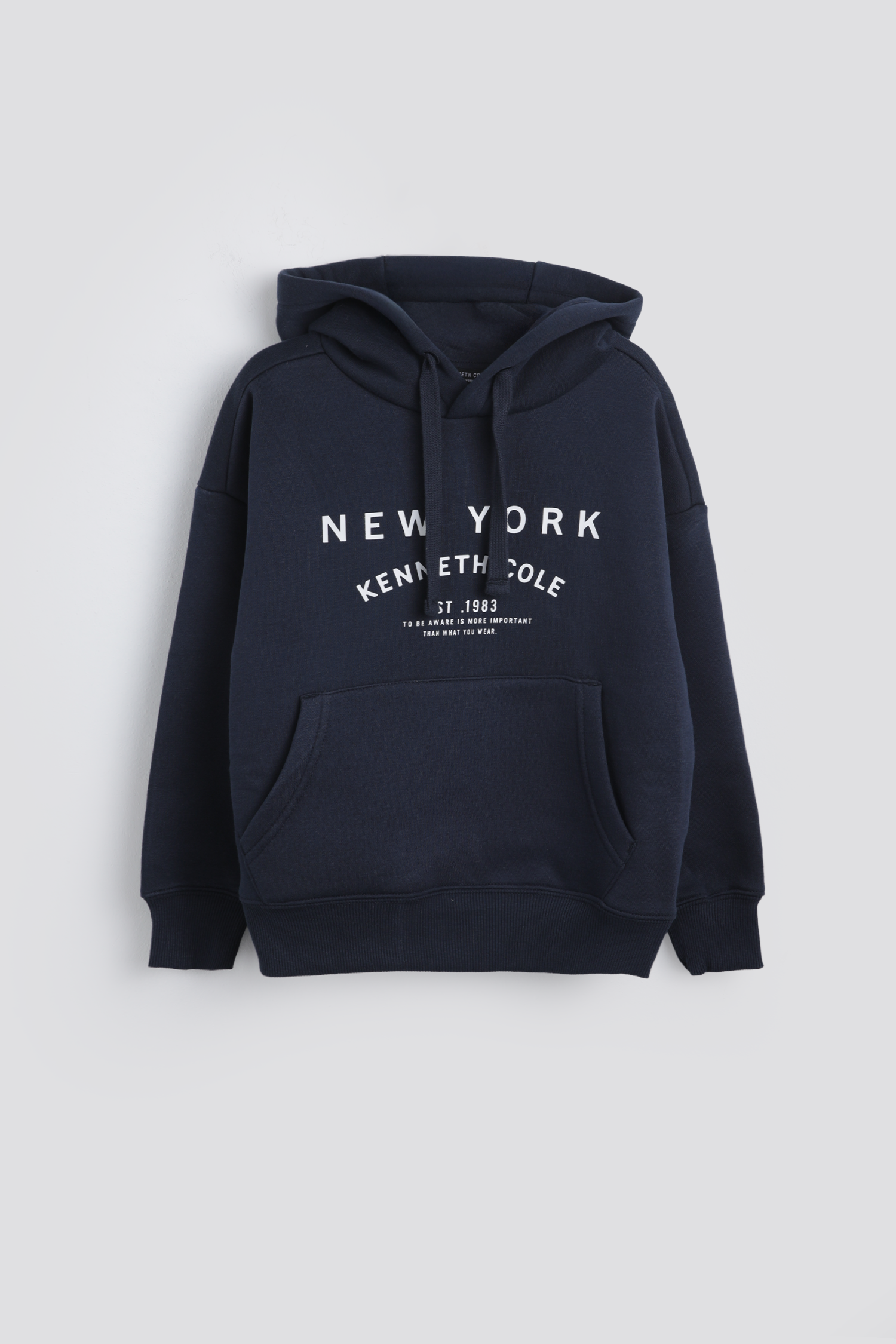 סווטשירט אוברסייז עם כובע קפוצ'ון | קנת קול