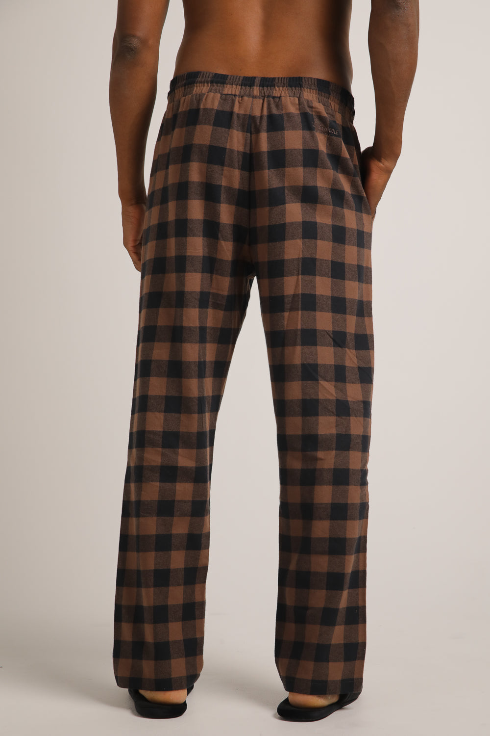 סט פיג'מה פלאנל בעיצוב משבצות | קנת קול