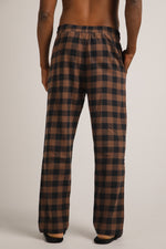 סט פיג'מה פלאנל בעיצוב משבצות | קנת קול