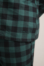 סט פיג'מה פלאנל בעיצוב משבצות | קנת קול