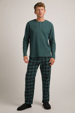 טישירט ארוכה דקה בטקסטורת וואפל | קנת קול