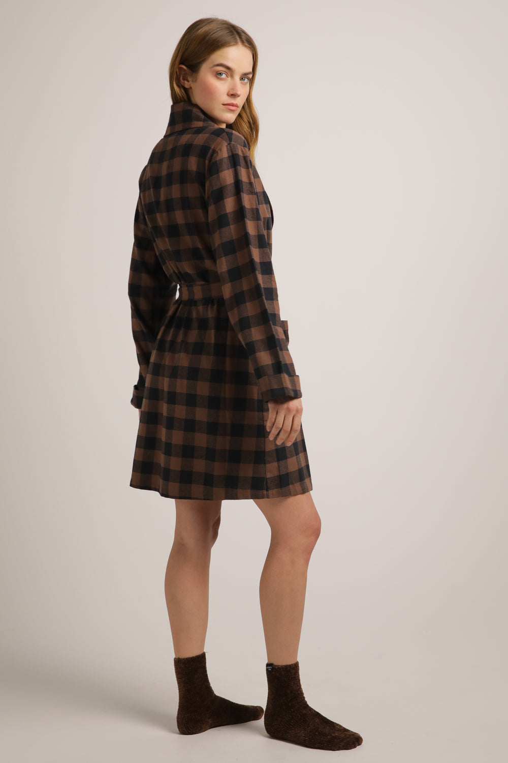 חלוק בית בסגנון משבצות | קנת קול