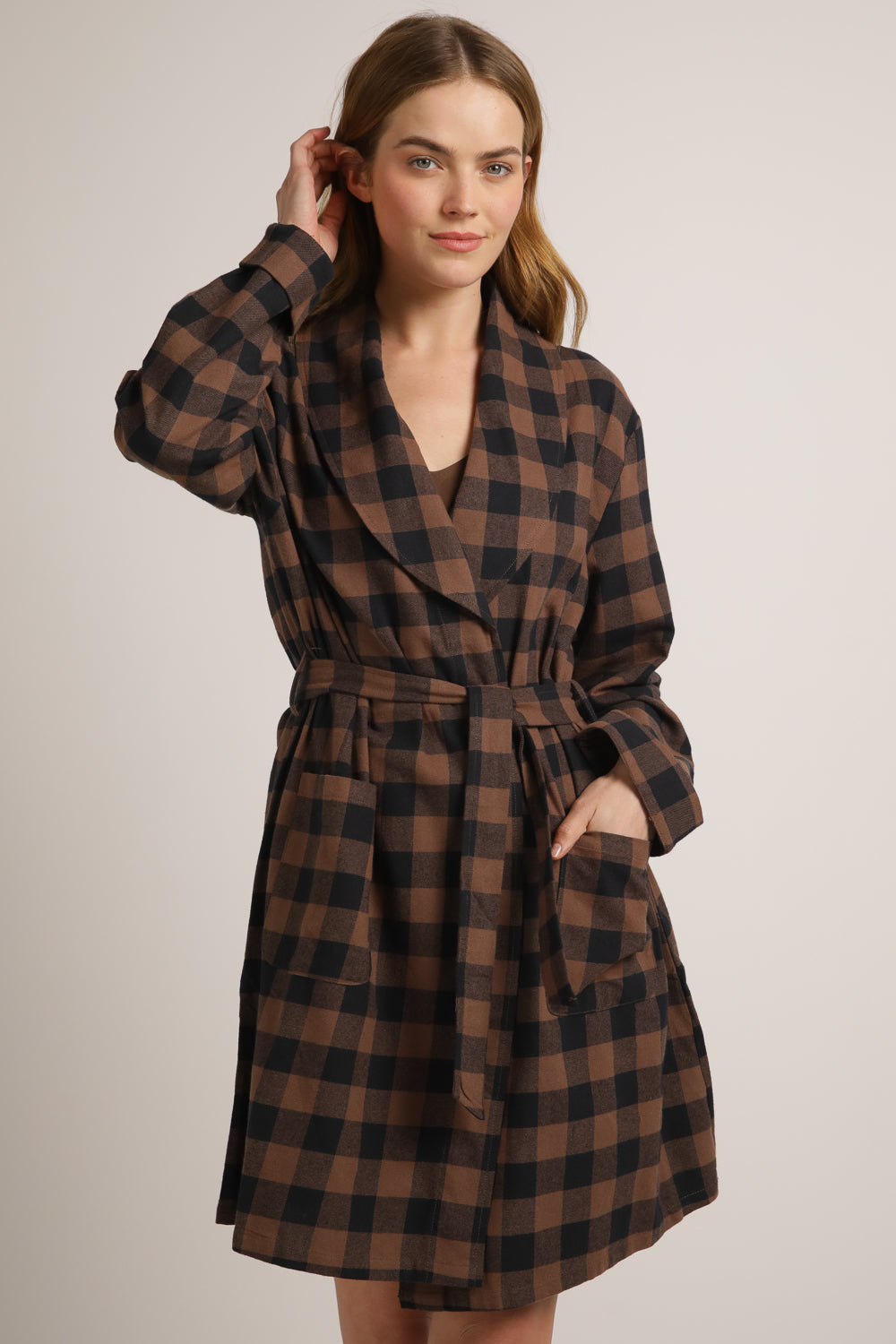 חלוק בית בסגנון משבצות | קנת קול