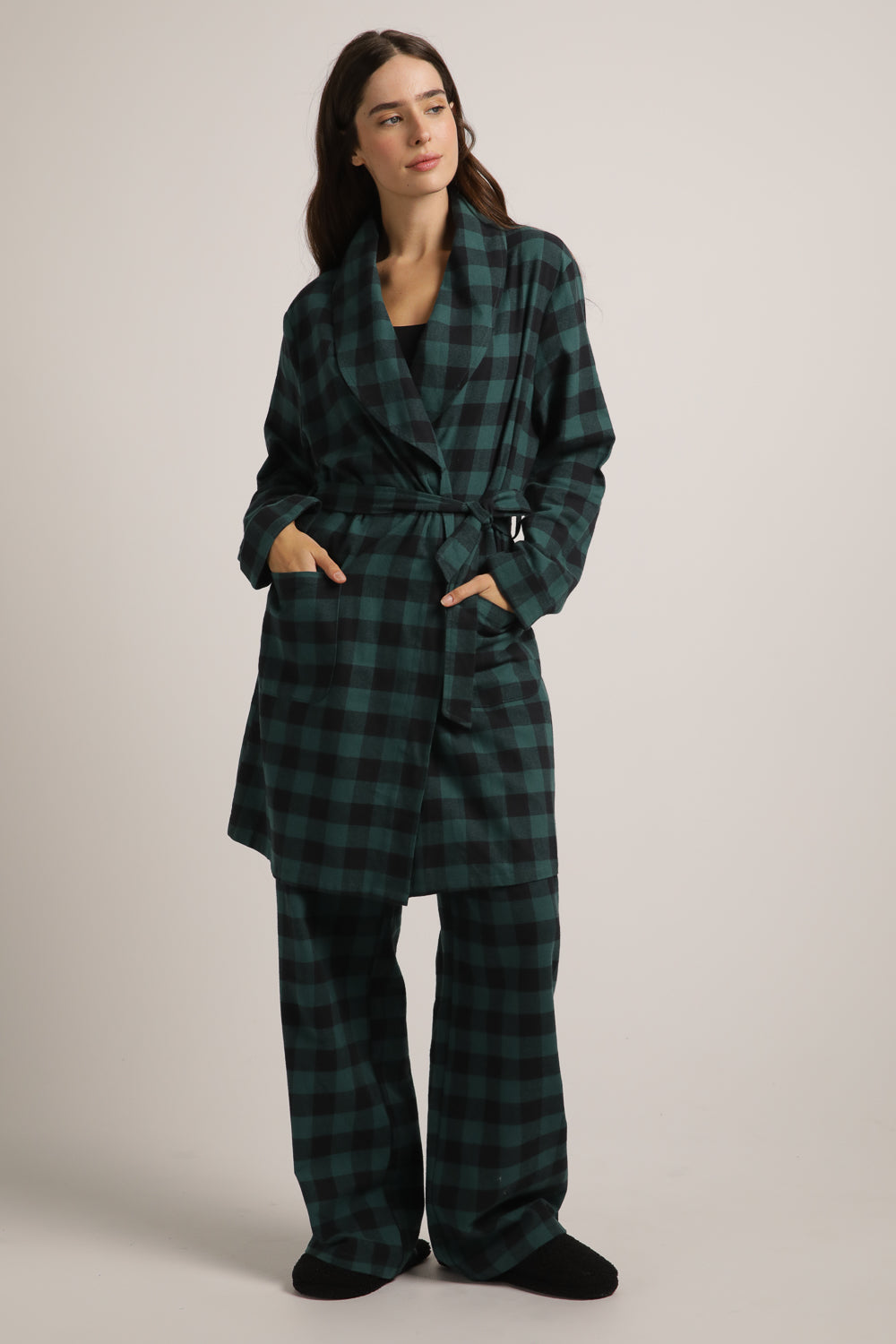 חלוק בית בסגנון משבצות | קנת קול