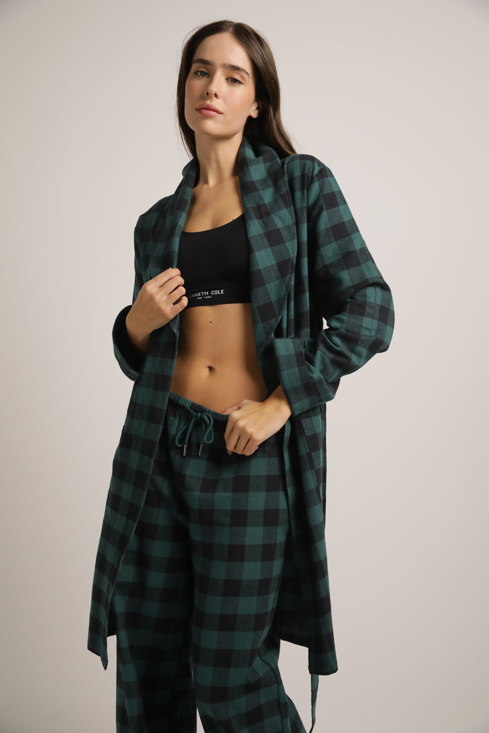 חלוק בית בסגנון משבצות | קנת קול