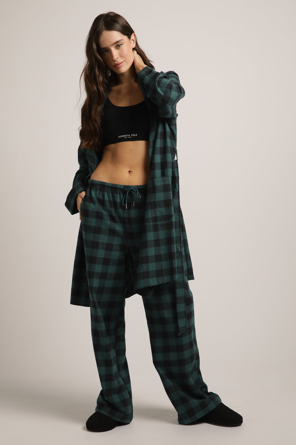 חלוק בית בסגנון משבצות | קנת קול