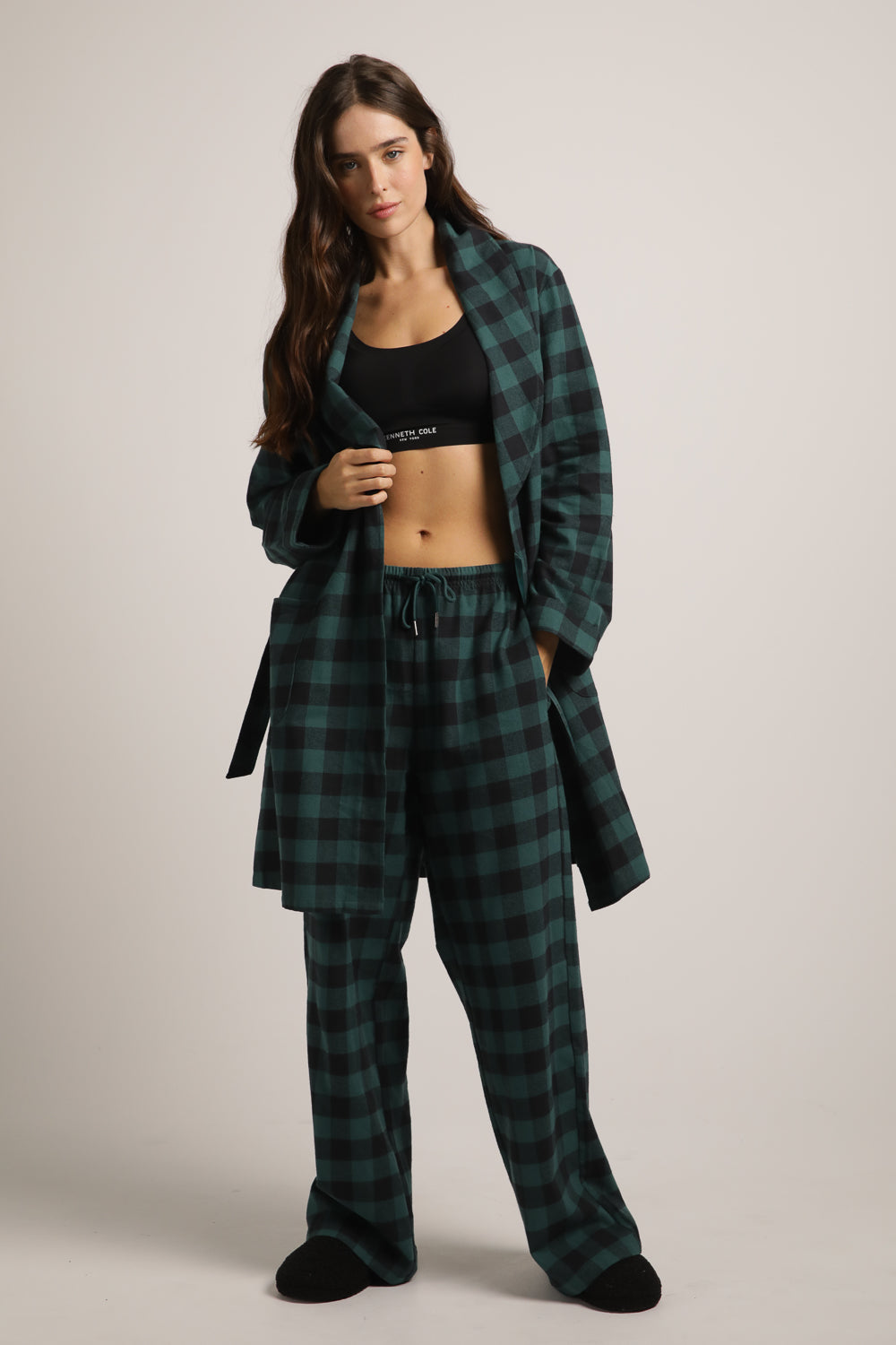 חלוק בית בסגנון משבצות | קנת קול