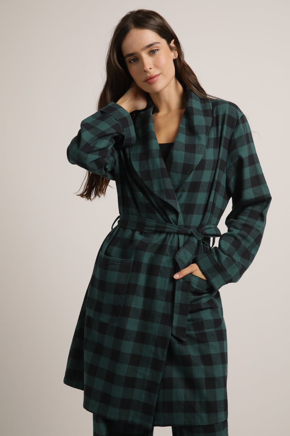 חלוק בית בסגנון משבצות | קנת קול