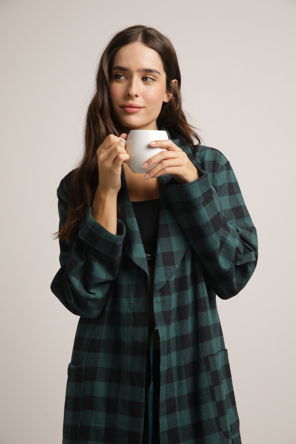 חלוק בית בסגנון משבצות | קנת קול