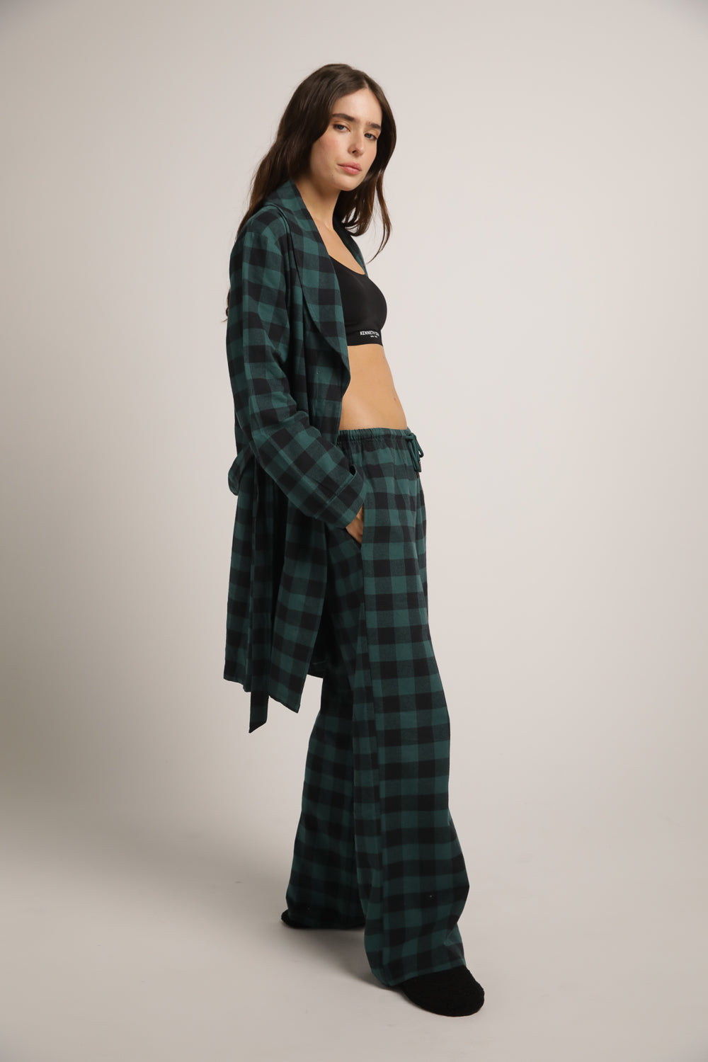 חלוק בית בסגנון משבצות | קנת קול