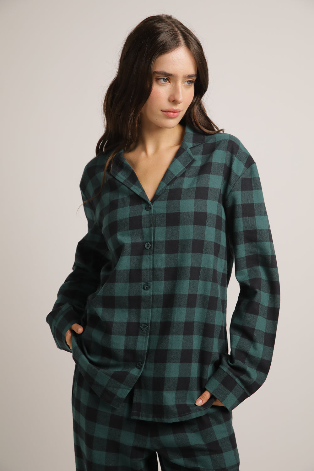 סט פיג'מה משבצות | קנת קול