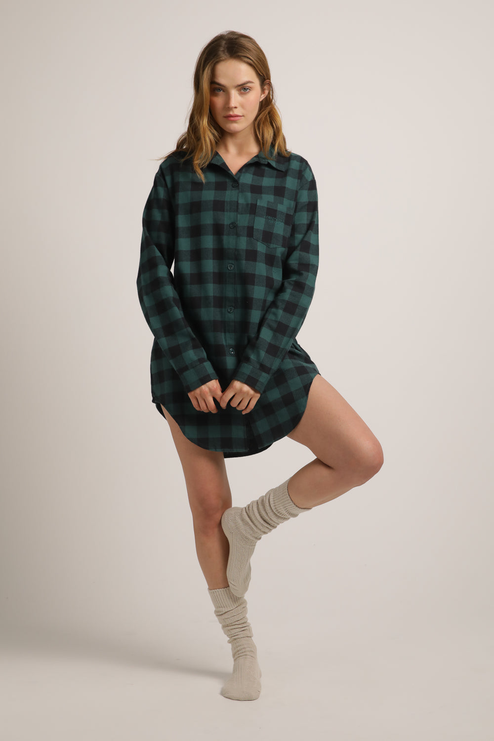 כותונת פיג'מה מכופתרת | קנת קול