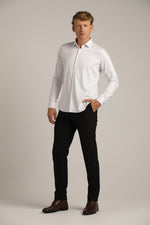 חולצה מכופתרת חלקה בגזרת מודרן פיט | קנת קול