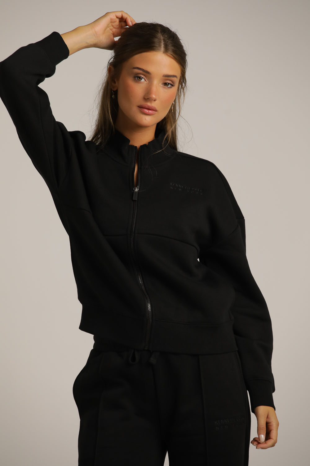 סווטשירט קרופ עם צווארון | קנת קול