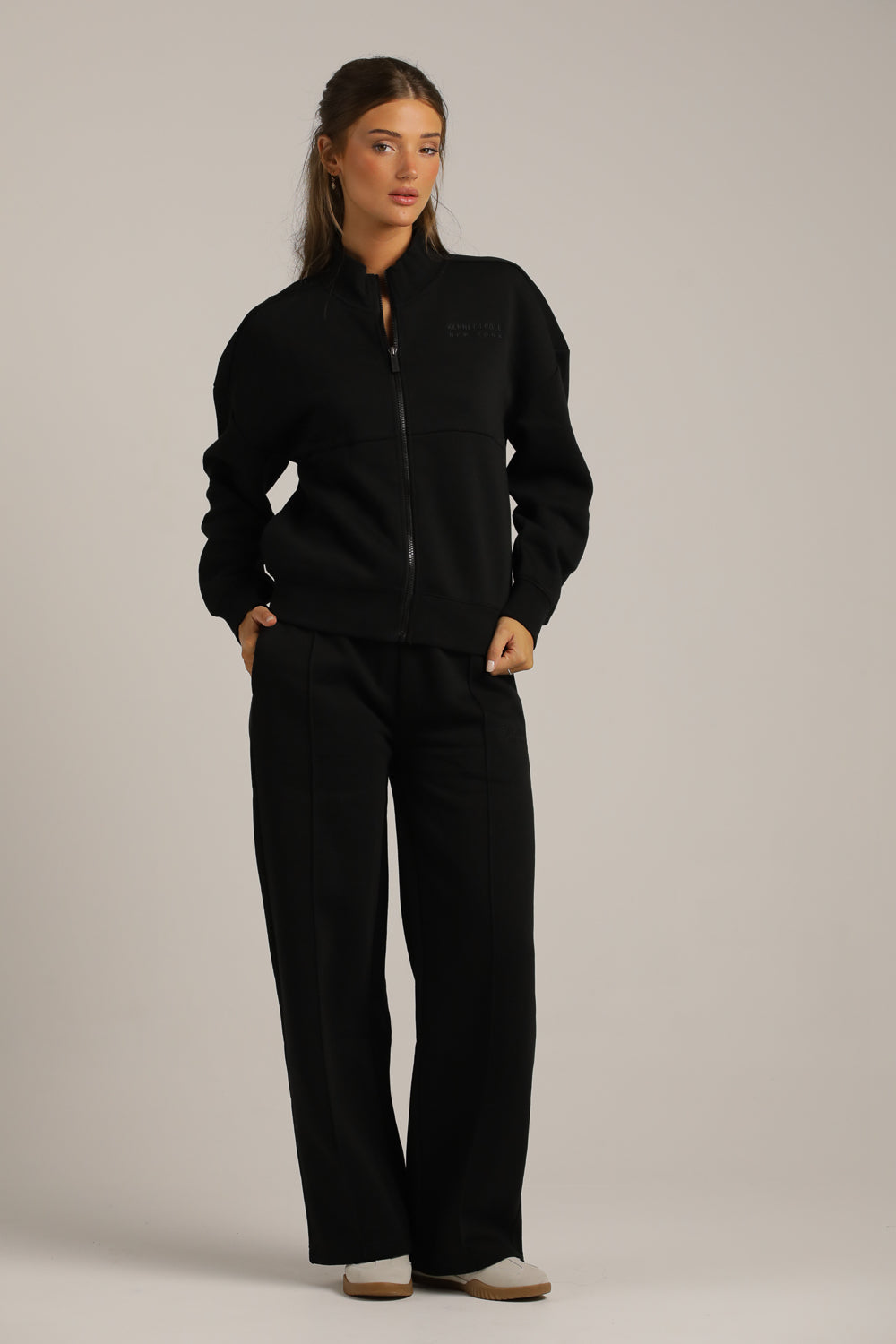 סווטשירט קרופ עם צווארון | קנת קול