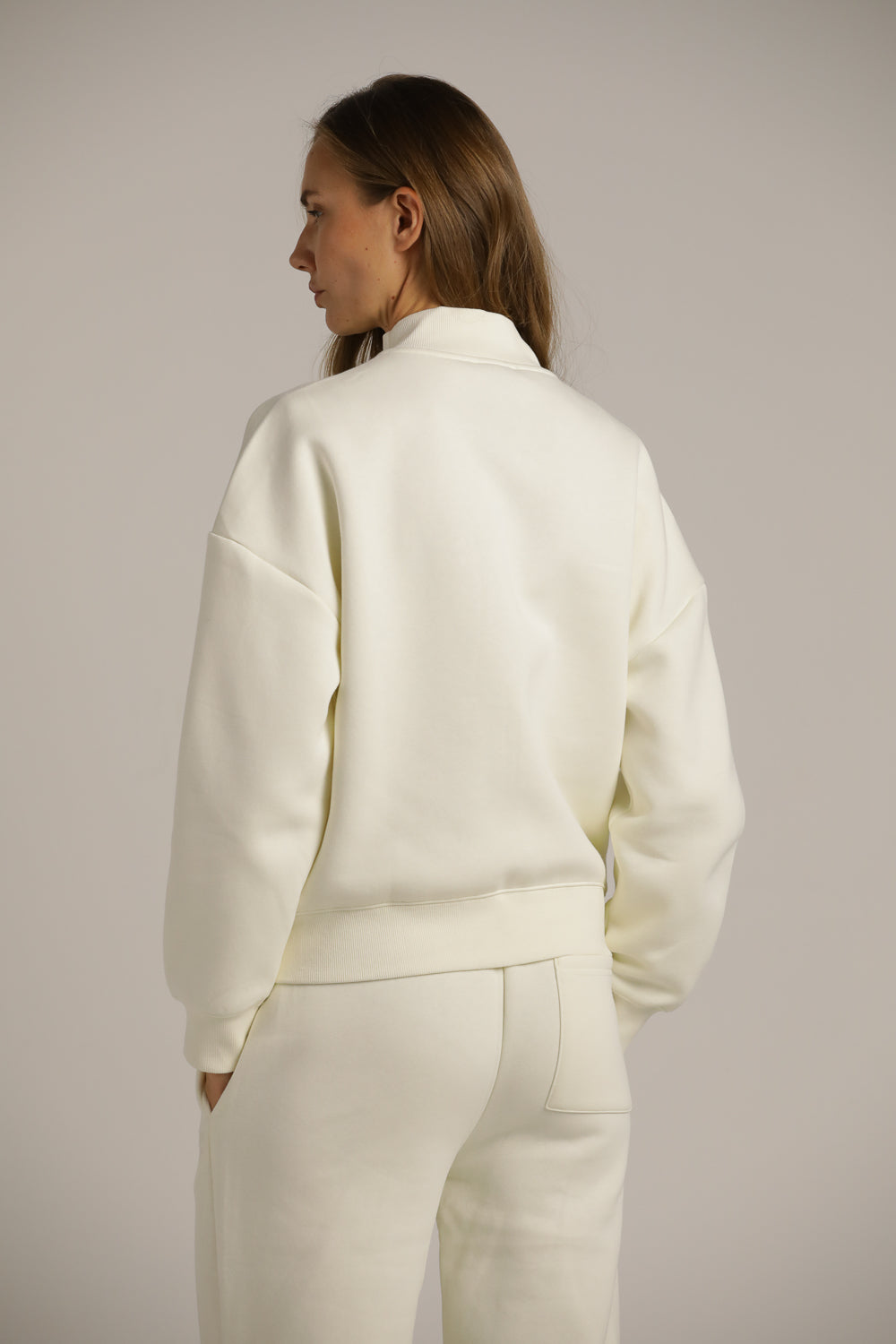 סווטשירט קרופ עם צווארון | קנת קול