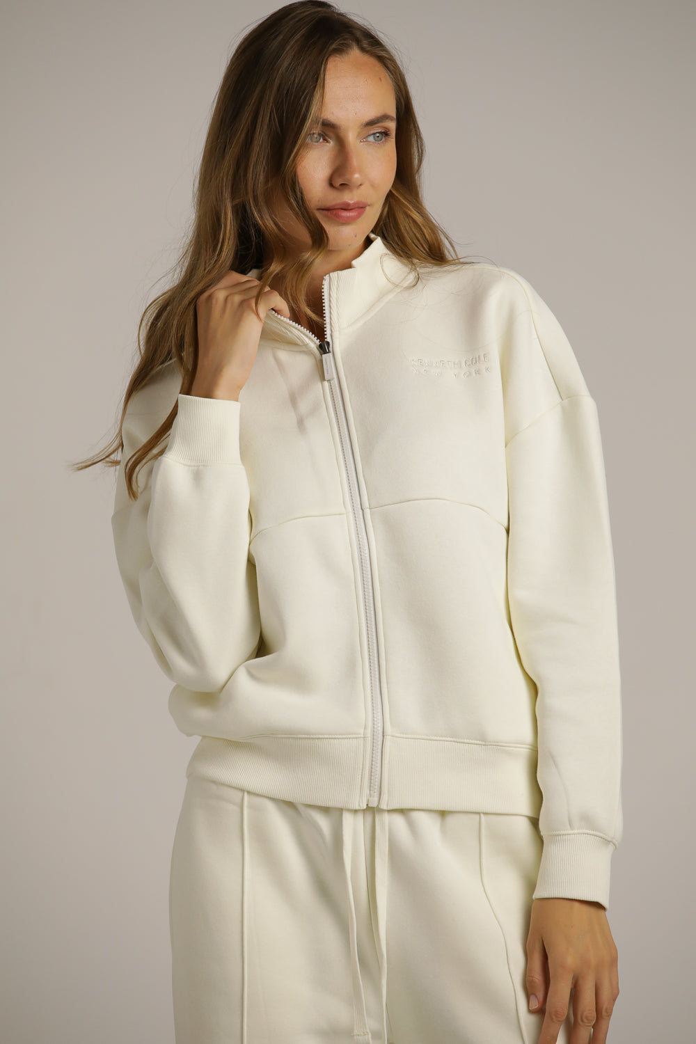 סווטשירט קרופ עם צווארון | קנת קול