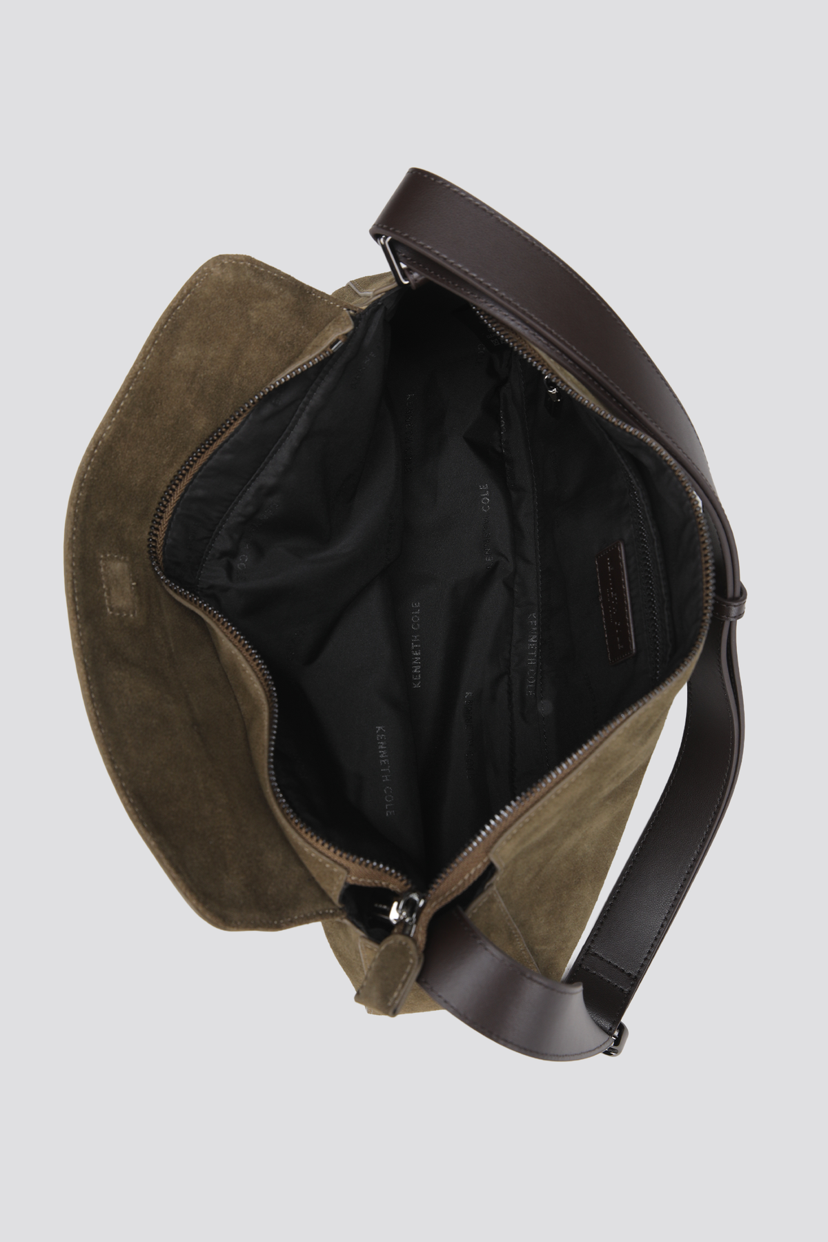 תיק צד זמש בצבע חום | קנת קול