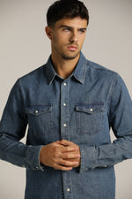 חולצה מכופתרת בסגנון ג'ינס | קנת קול