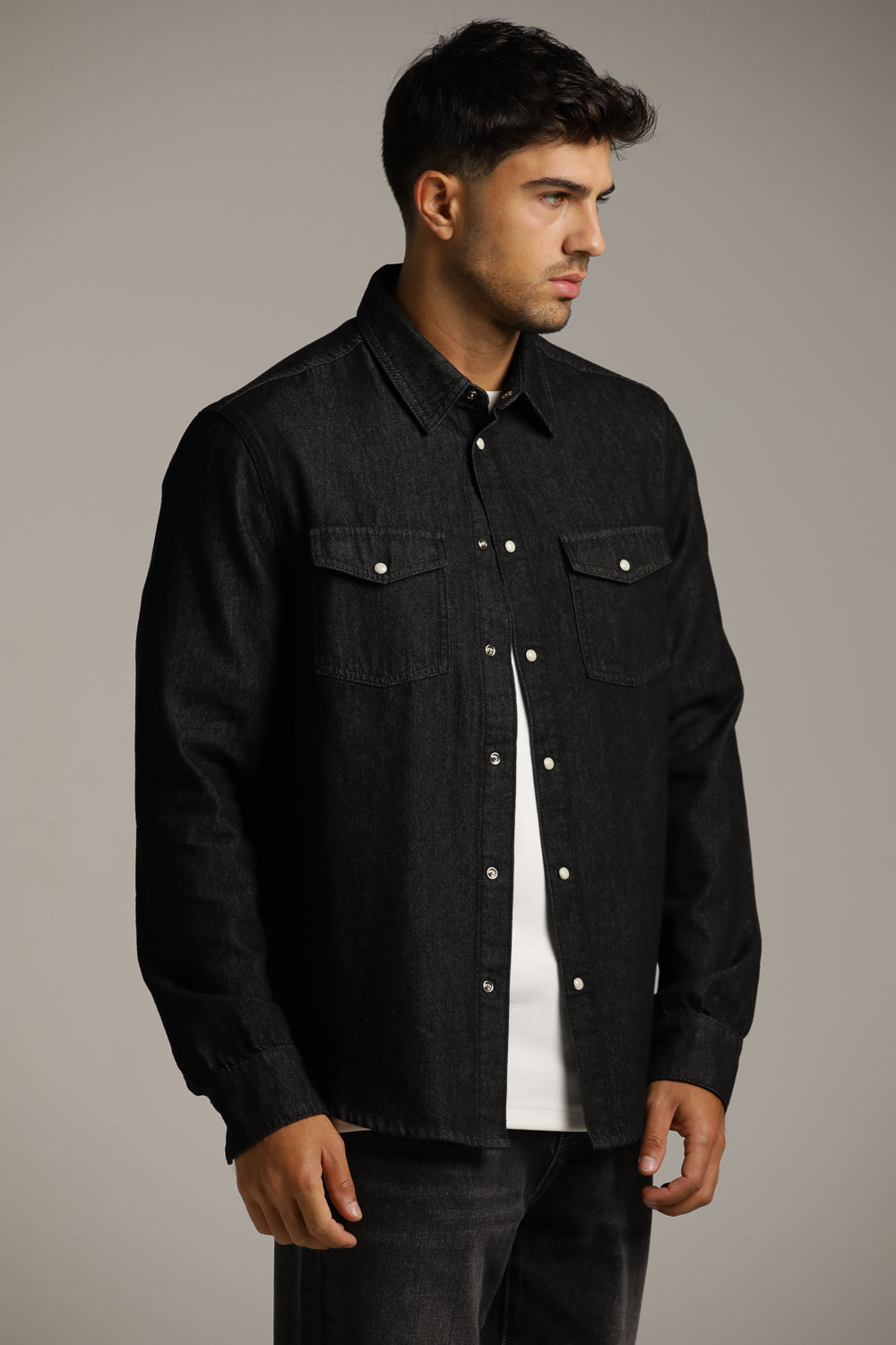 חולצה מכופתרת בסגנון ג'ינס | קנת קול