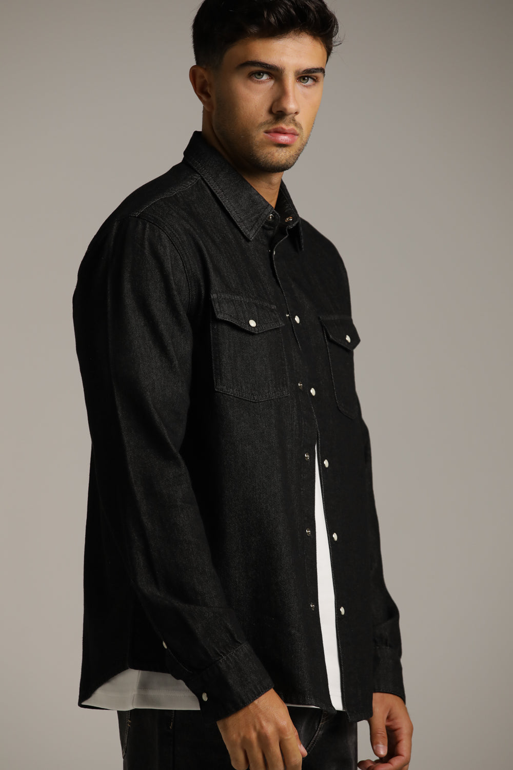 חולצה מכופתרת בסגנון ג'ינס | קנת קול