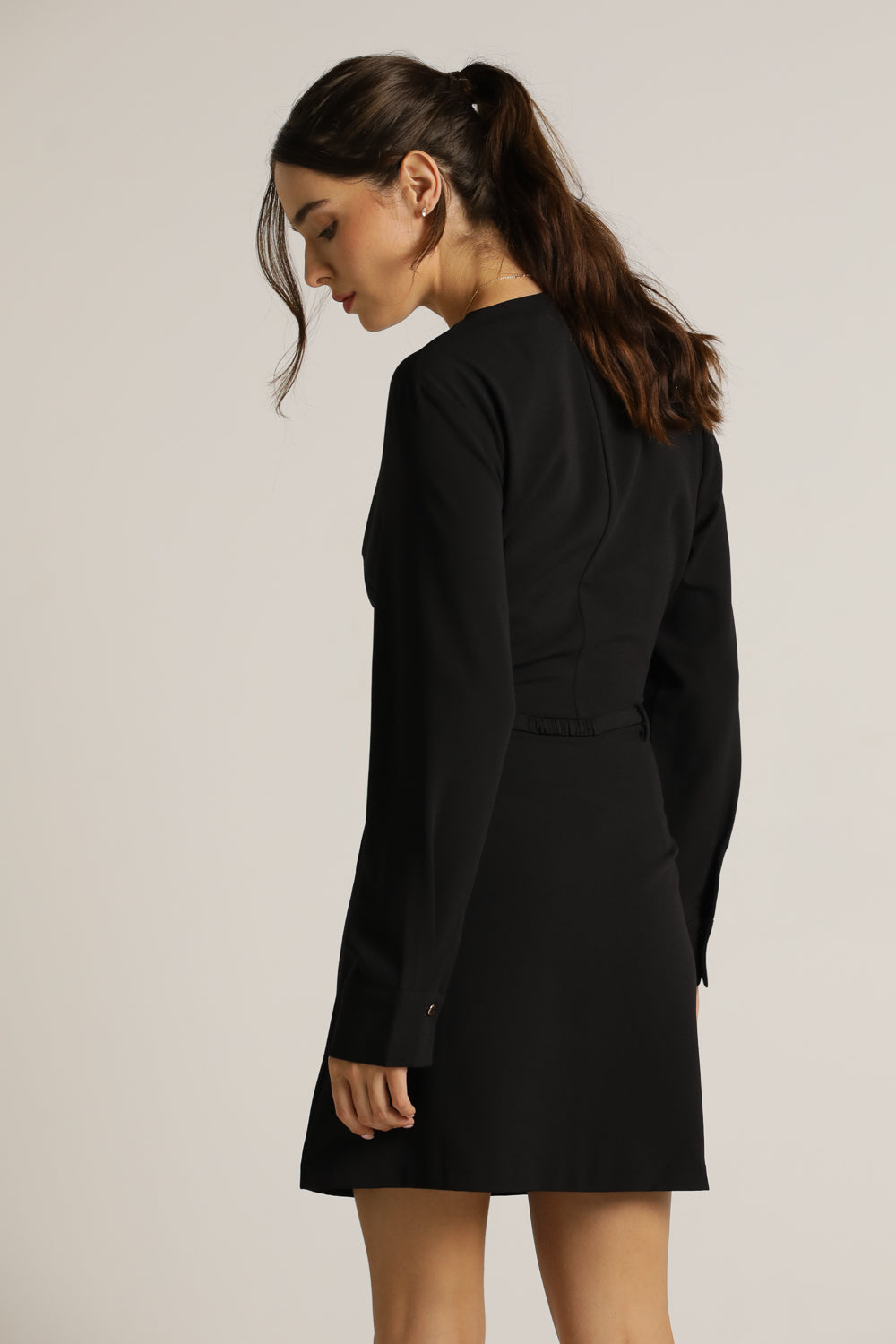 שמלה מחויטת עם חגורה | קנת קול