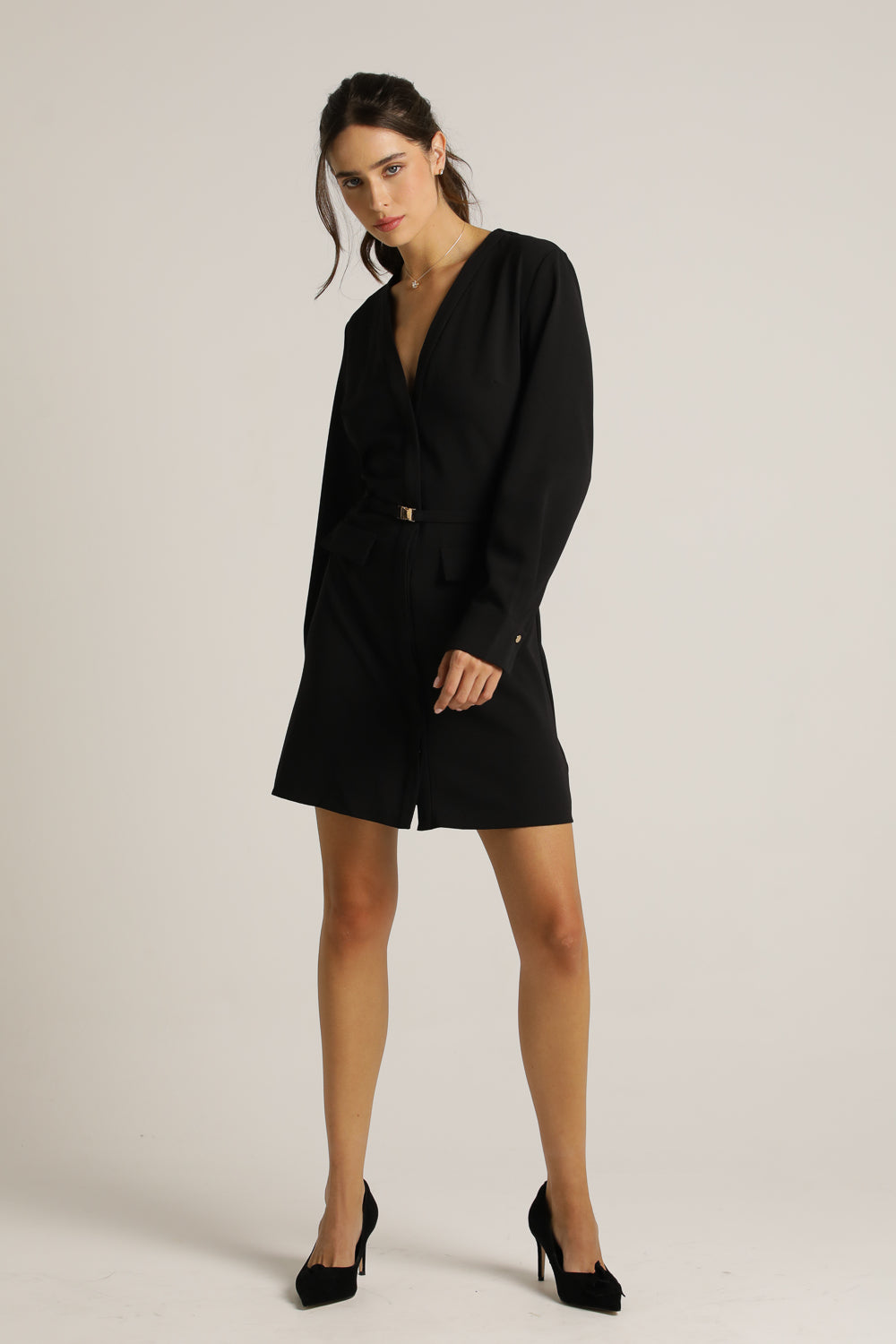 שמלה מחויטת עם חגורה | קנת קול