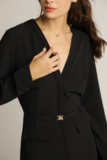 שמלה מחויטת עם חגורה | קנת קול