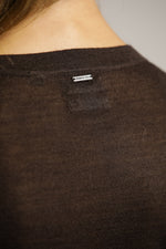 סריג דק במראה חצי שקוף עם סיומת כפפה | קנת קול