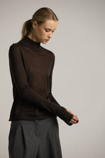 סריג גולף ארוך עם סיומת כפפה | קנת קול