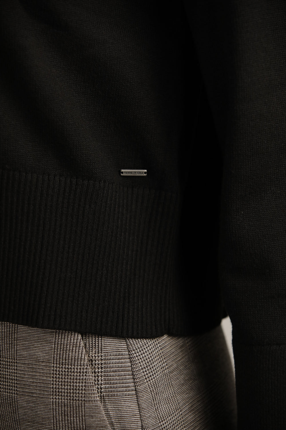 סריג בגזרת אוברסייז עם צווארון גולף | קנת קול