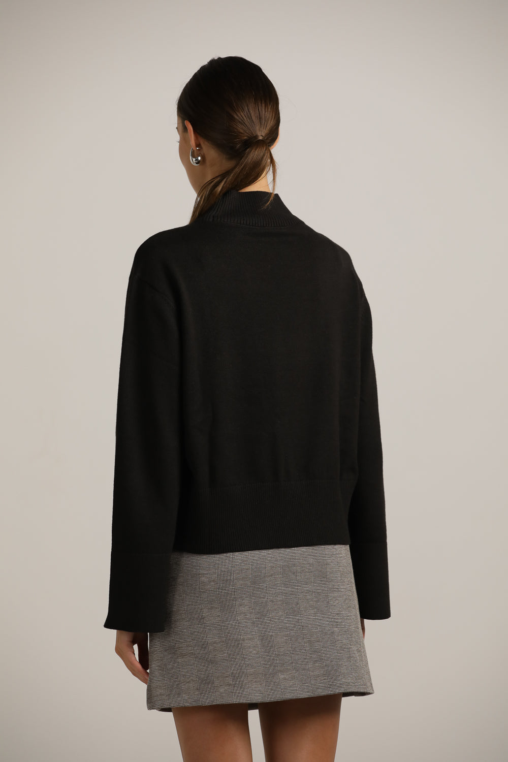 סריג בגזרת אוברסייז עם צווארון גולף | קנת קול