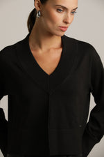 סריג ארוך עם מפתח צוואר וי | קנת קול