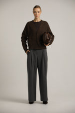 קרדיגן במרקם צמרי עם מפתח וי | קנת קול