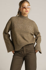 סריג עבה בסגנון גולף עם הטבעת לוגו | קנת קול