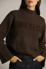 סריג עבה בסגנון גולף עם הטבעת לוגו | קנת קול