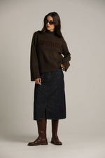 חצאית ג'ינס באורך הברך | קנת קול