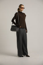 ווסט סרוג וינטג' עם כפתורים בצד | קנת קול