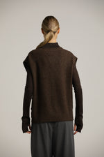 ווסט סרוג וינטג' עם כפתורים בצד | קנת קול