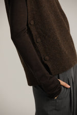 ווסט סרוג וינטג' עם כפתורים בצד | קנת קול