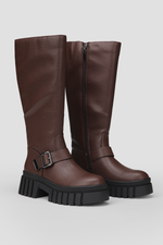 מגפיים גבוהים עם סוליית טרקטור | קנת קול