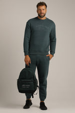 סווטשירט עם מפתח צוואר עגול | קנת קול