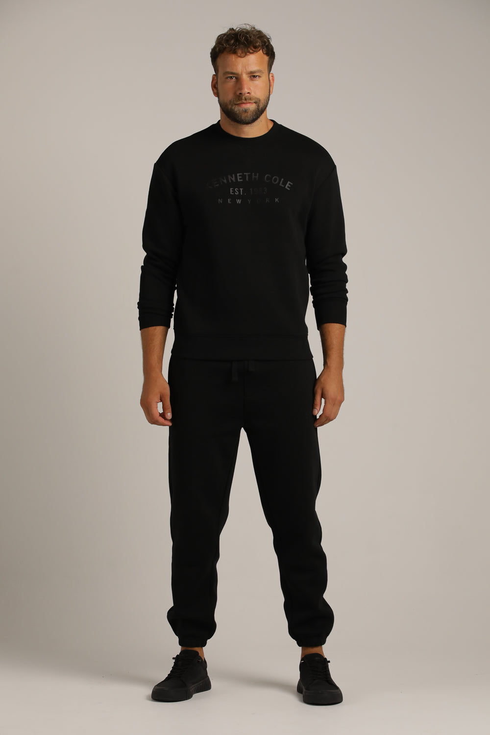 מכנסי ג'וגר ארוכים עם הדפס לוגו | קנת קול