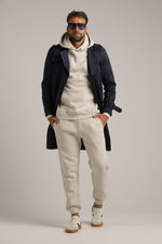 סווטשירט רגלן עם כובע קפוצ'ון | קנת קול