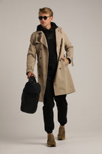 מכנסיים ארוכים עם הדפס לוגו לגברים | קנת קול