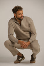 סווטשירט חצי רוכסן עם כיסים | קנת קול