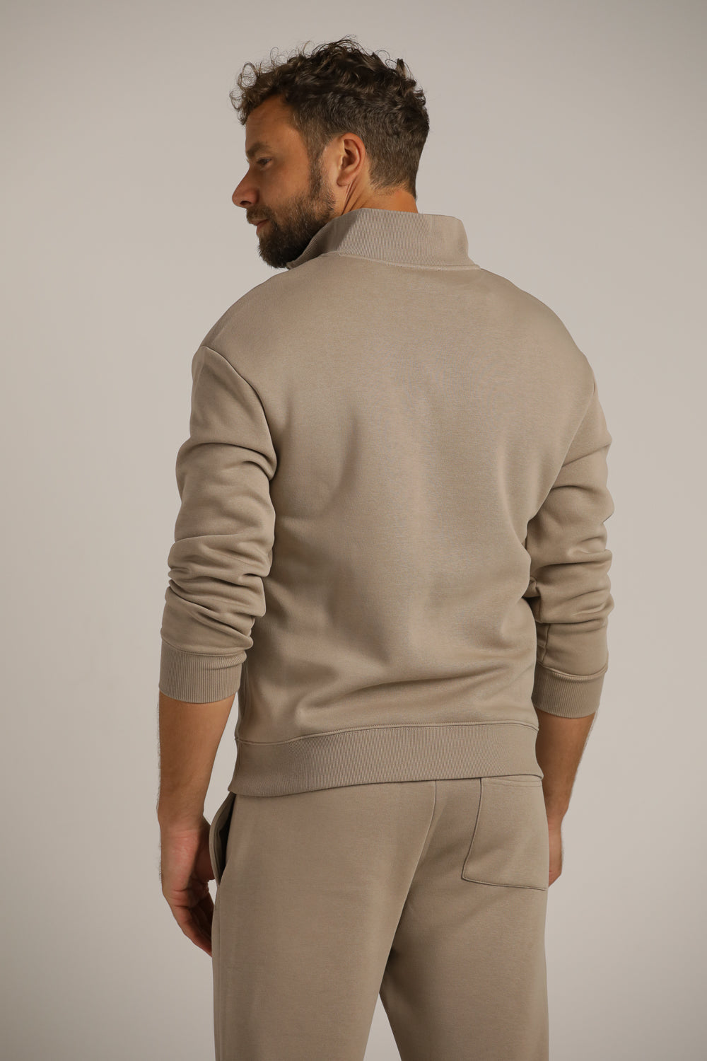 סווטשירט חצי רוכסן עם כיסים | קנת קול