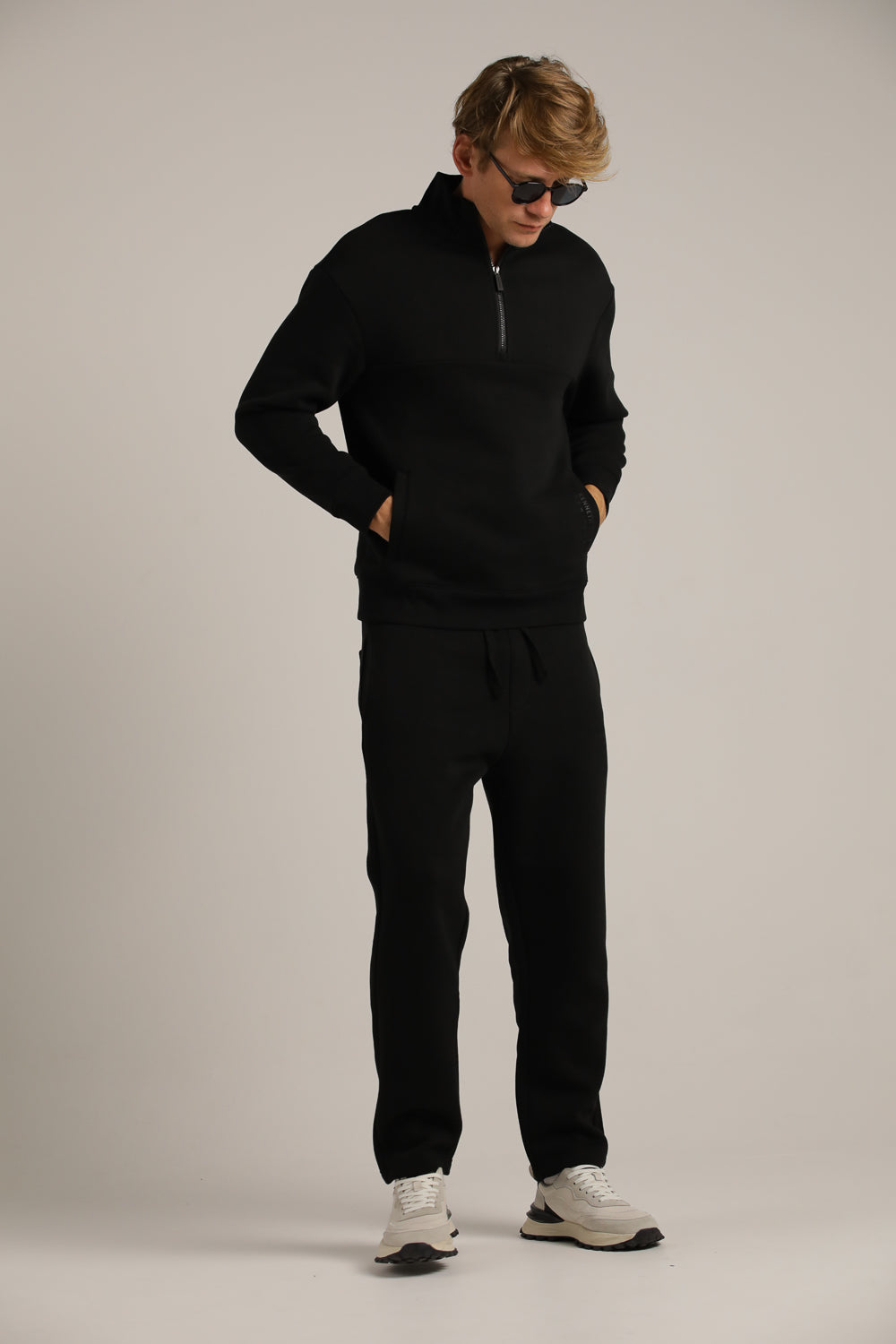 סווטשירט חצי רוכסן עם כיסים | קנת קול